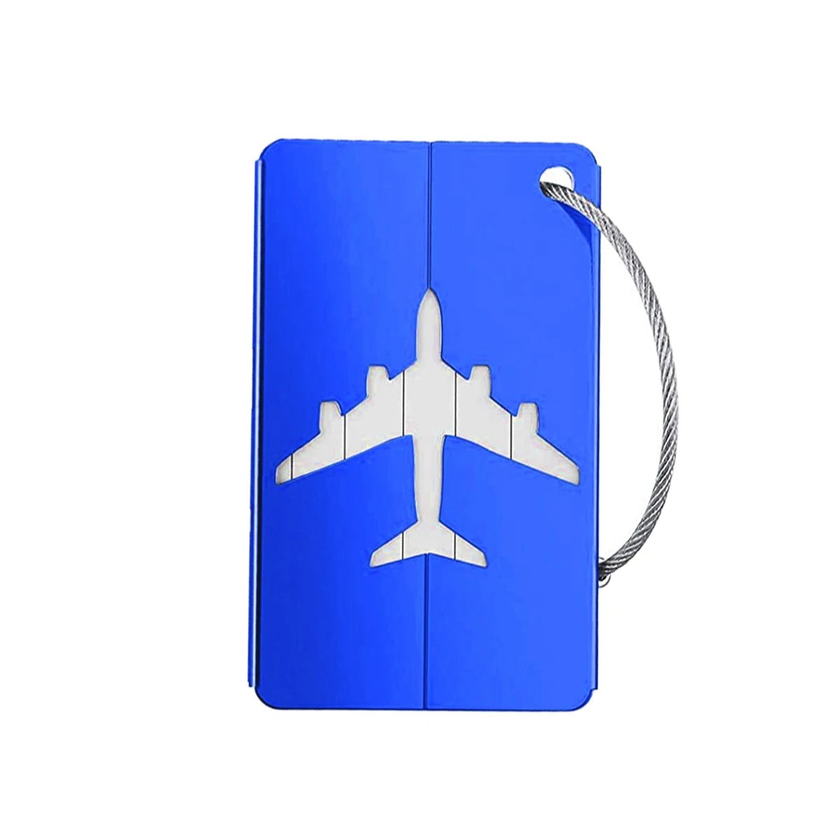 Aluminum Alloy Travel Luggage Tag Hanging Tag Suitcase Tag Plane With Name ID Cards Anti-lost Solid Color Travel Accessories.zmt