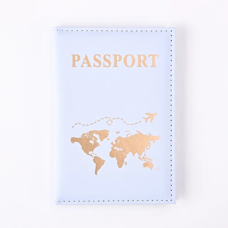 PU Passport Holder Map Pattern Ticket Passport Covers Travel Passport Protective Cover ID Credit Card Holder Travel Accessories