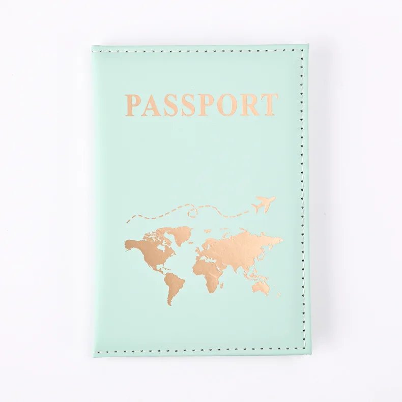 PU Passport Holder Map Pattern Ticket Passport Covers Travel Passport Protective Cover ID Credit Card Holder Travel Accessories