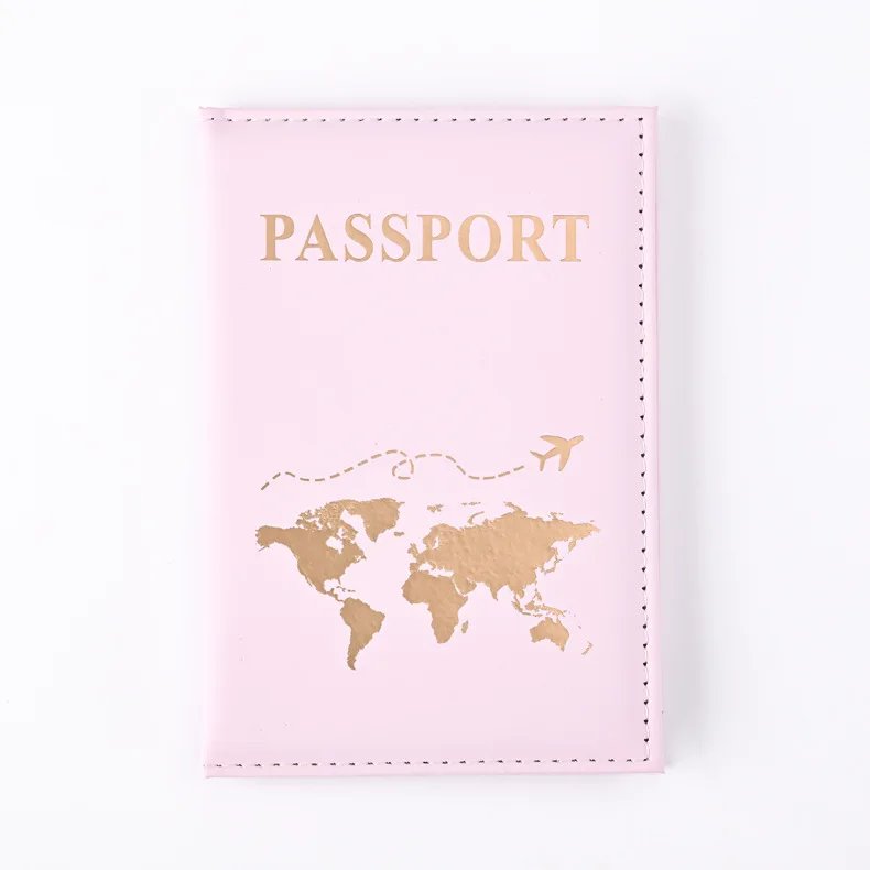 PU Passport Holder Map Pattern Ticket Passport Covers Travel Passport Protective Cover ID Credit Card Holder Travel Accessories