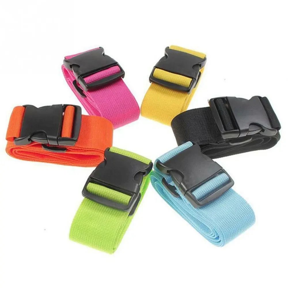 Luggage Safe Strap Adjustable Travel Accessories One Word Suitcase Buckle Strap Baggage Packing Belt Travel Suitcase Accessories