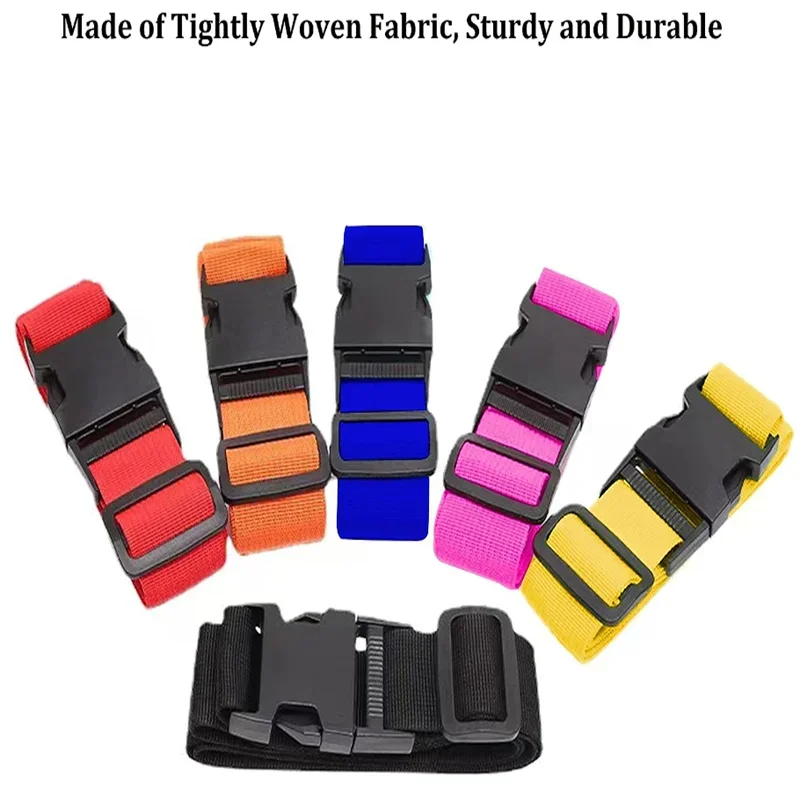 Luggage Safe Strap Adjustable Travel Accessories One Word Suitcase Buckle Strap Baggage Packing Belt Travel Suitcase Accessories