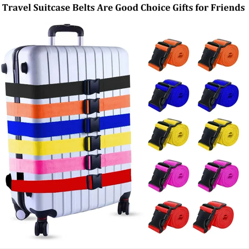 Luggage Safe Strap Adjustable Travel Accessories One Word Suitcase Buckle Strap Baggage Packing Belt Travel Suitcase Accessories