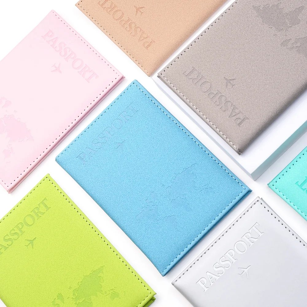 Women Men RFID Vintage Business Passport Covers Holder Multi-Function ID Bank Card PU Leather Wallet Case Travel Accessories