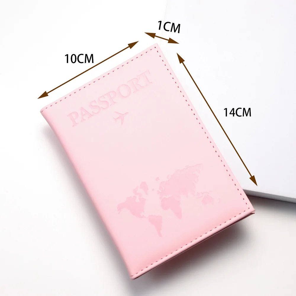Women Men RFID Vintage Business Passport Covers Holder Multi-Function ID Bank Card PU Leather Wallet Case Travel Accessories