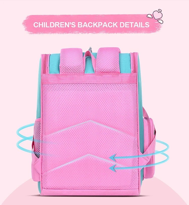 New CHILDREN'S Elementary School Students Schoolbag 6-12 Years Old Boys and Girls Shoulders Backpack 1-6 Grades Unicorn Cute Wat