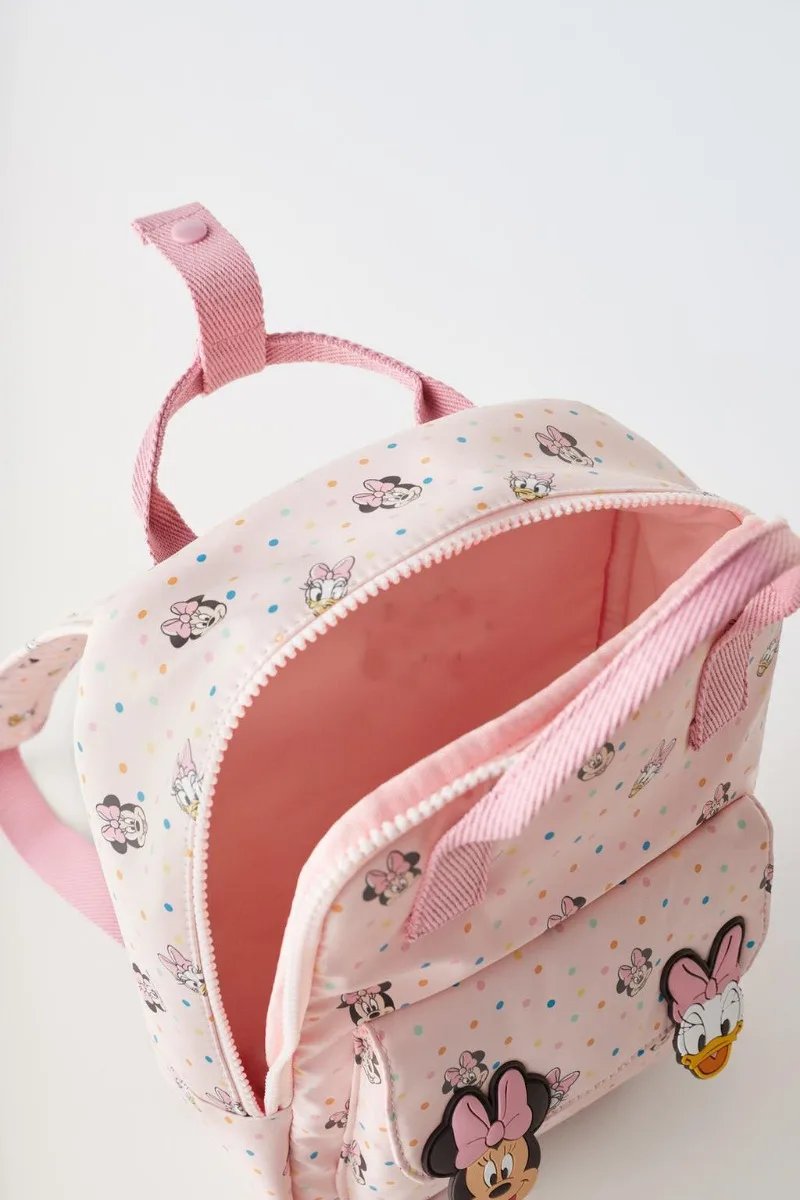 Disney 2025 New Minnie Cartoon Children's Backpack Mini School Bag Cute Shoulder Bag for Boys and Girls School Bags
