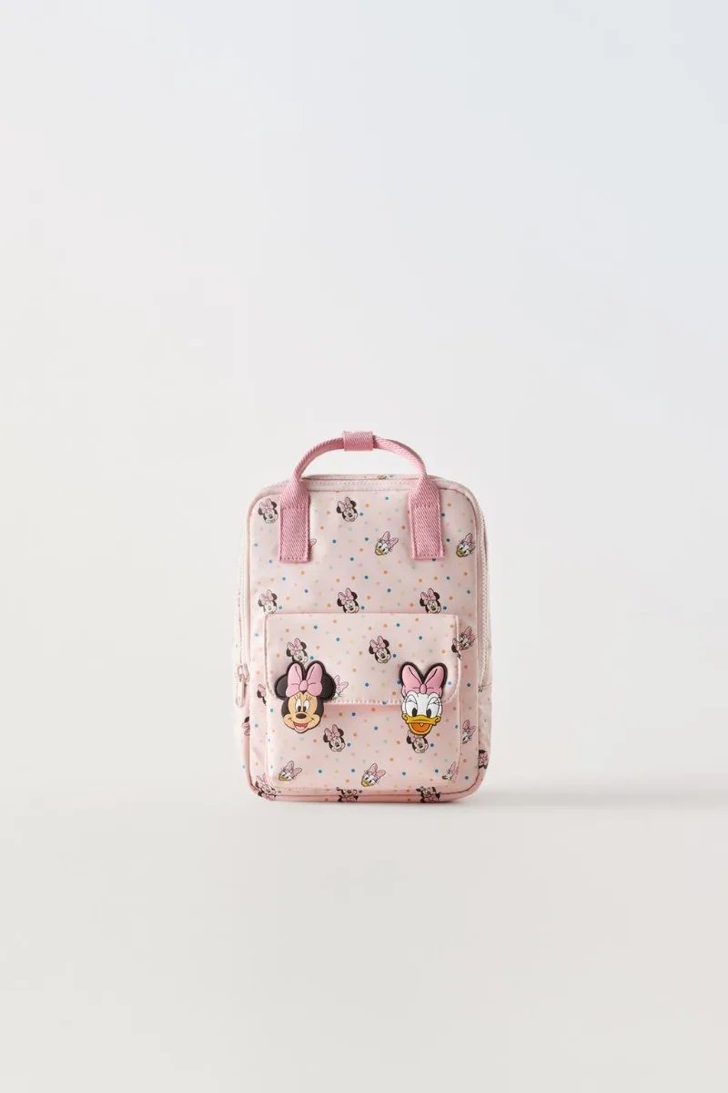 Disney 2025 New Minnie Cartoon Children's Backpack Mini School Bag Cute Shoulder Bag for Boys and Girls School Bags
