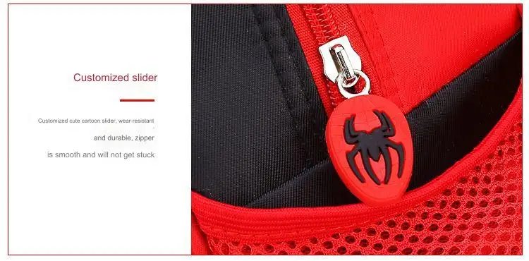 Spider King Kids Backpack: Waterproof Nylon & Large Capacity for 2-16 Year Olds