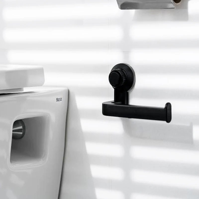 1Pc Suction Cup Rack Kitchen Bathroom Storage Waterproof Moisture Proof Towel Accessories Shelf Toilet Paper Holder Wall Mounted