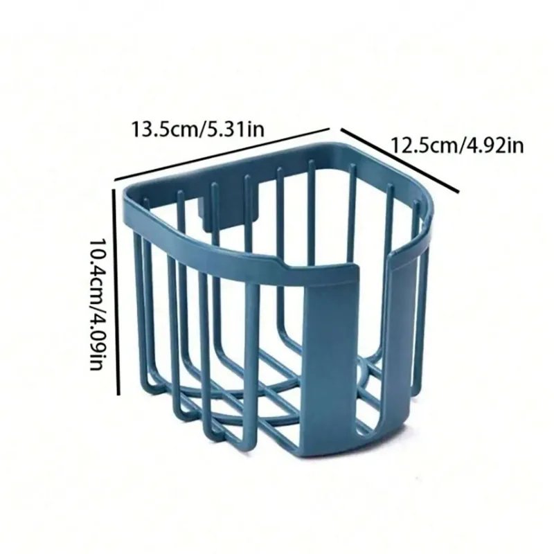 Bathroom Kitchen Tissue Box Punch-Free Toilet Paper Shelf Wall-Mounted Sticky Paper Storage Box Roll Paper Holder Toilet Storage