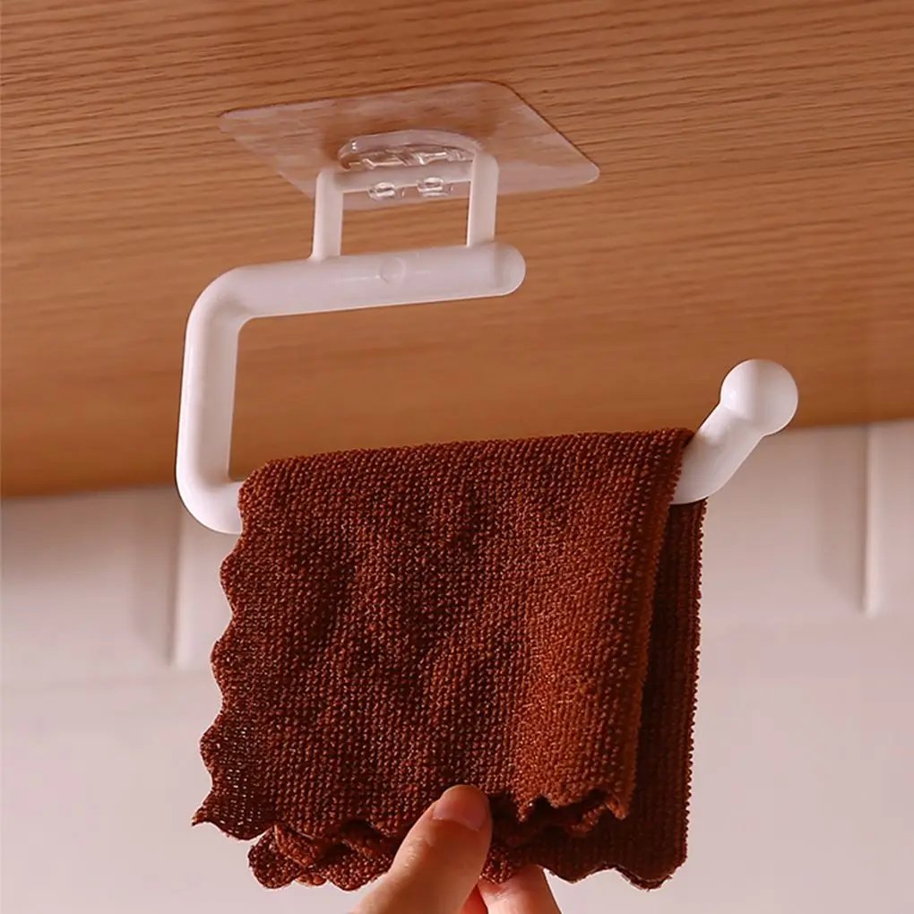 Adjustable Toilet Paper Holder Self-Adhesive Kitchen Toilet Roll Holder Wc Paper Towel Plastic Rack For Bathroom Tissue Storage