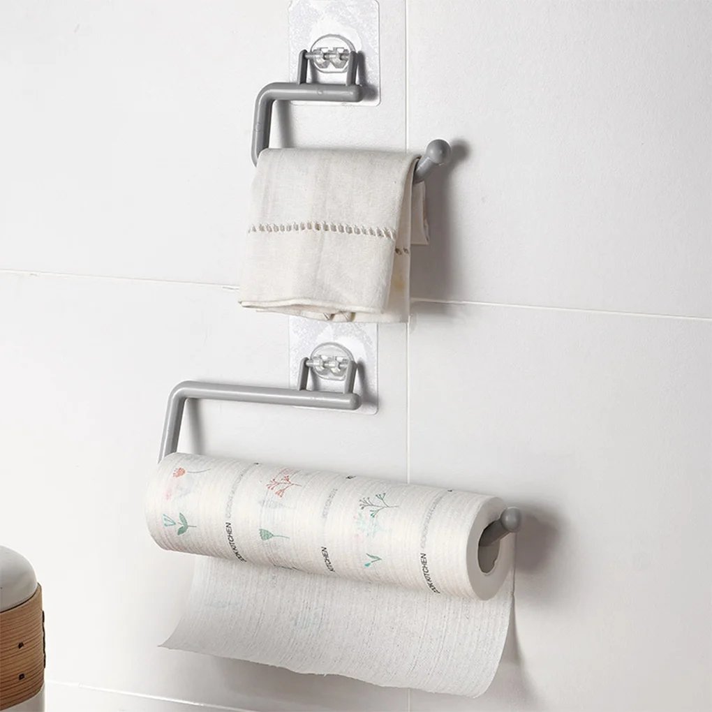 Adjustable Toilet Paper Holder Self-Adhesive Kitchen Toilet Roll Holder Wc Paper Towel Plastic Rack For Bathroom Tissue Storage