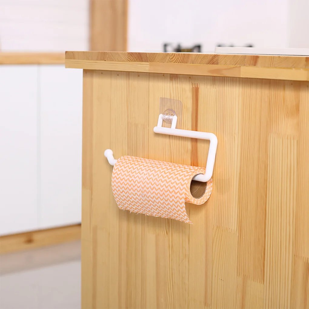 Adjustable Toilet Paper Holder Self-Adhesive Kitchen Toilet Roll Holder Wc Paper Towel Plastic Rack For Bathroom Tissue Storage