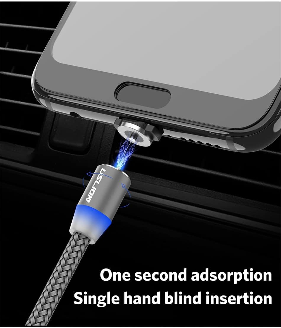 Magnetic USB Fast Charging Micro / Type C Cable
