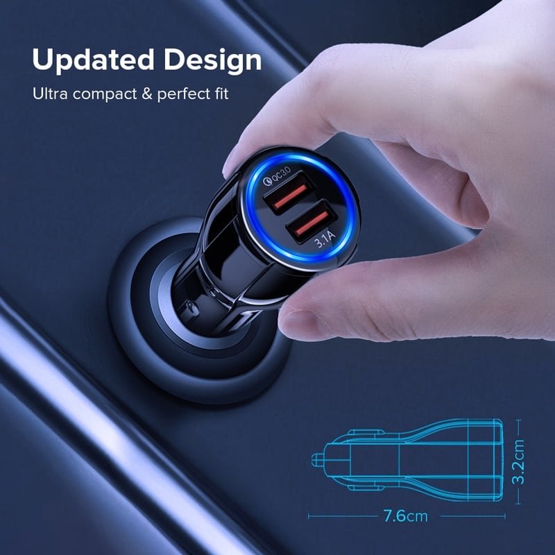 Universal Car Charger with Dual USB