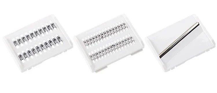 Mandoline Slicer Stainless Steel Vegetable Slicer with 3 Blades Julienne Slicer Cutter for Potato Carrot KC0083