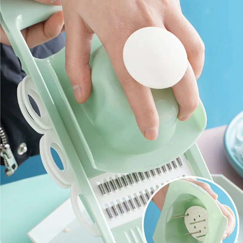 Household Vegetable Cutting Potato Slicer Shredder Multifunctional Fruit Julienne Slicer Grater with Handle Kitchen Gadgets