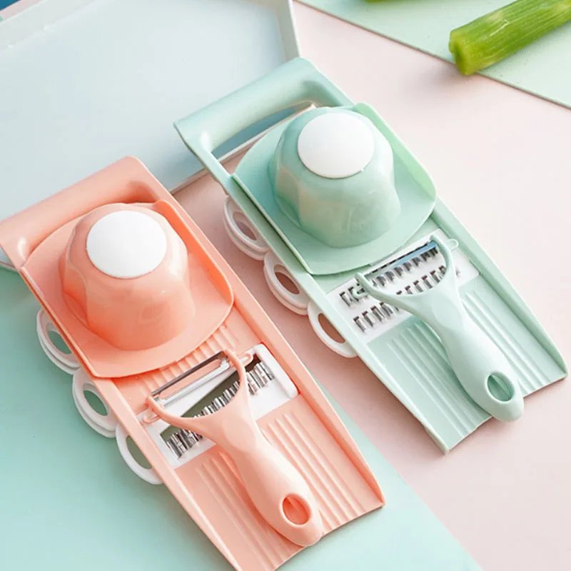 Household Vegetable Cutting Potato Slicer Shredder Multifunctional Fruit Julienne Slicer Grater with Handle Kitchen Gadgets