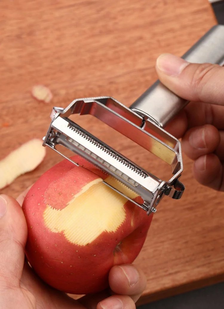 4in1 Vegetable Peeler Stainless Steel Melon Planer Multiple-Function Double-Head Peeler Household Kitchen Cucumber Slicer Tool 4in1 Vegetable Peeler Stainless Steel Melon Planer Multiple-Function Double-Head Peeler Household Kitchen Cucumber Slicer Tool