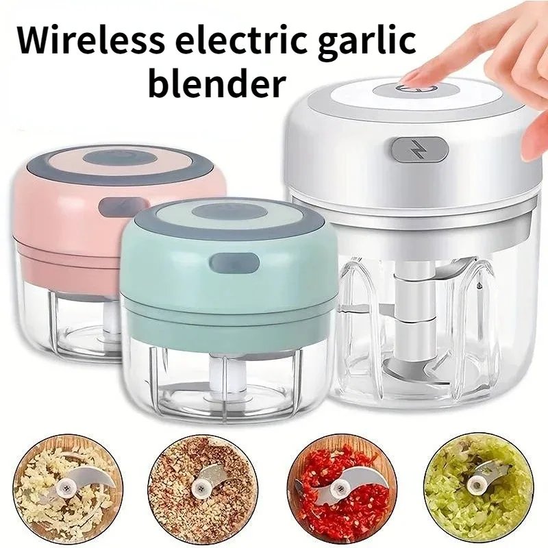 100ml/250ML Manual Meat Mincer Garlic Chopper Rotate Garlic Press Crusher Vegetable Onion Cutter Kitchen Cooking Accessories