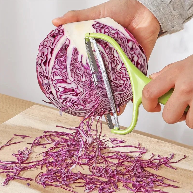 Cabbage Shredder Stainless Steel Vegetable Peeler Cutter Wide Mouth Fruit Salad Potato Graters Knife Cooking Kitchen Gadgets