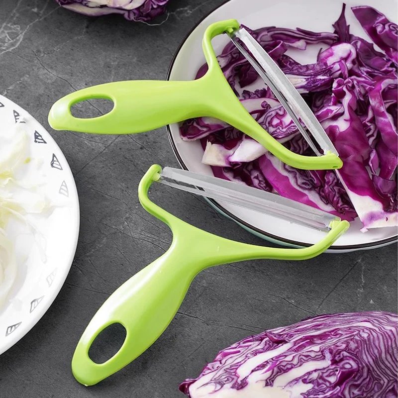 Cabbage Shredder Stainless Steel Vegetable Peeler Cutter Wide Mouth Fruit Salad Potato Graters Knife Cooking Kitchen Gadgets