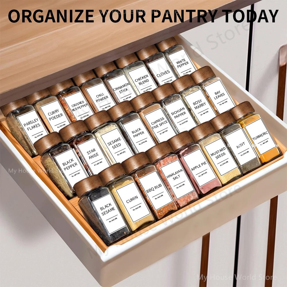 13Pcs Glass Spice Jars with Bamboo Lids 4oz Glass Jars Spice Jar Set Seasoning Jars Organizer Storage Bottles for Spice Rack 13Pcs Glass Spice Jars with Bamboo Lids 4oz Glass Jars Spice Jar Set Seasoning Jars Organizer Storage Bottles for Spice Rack