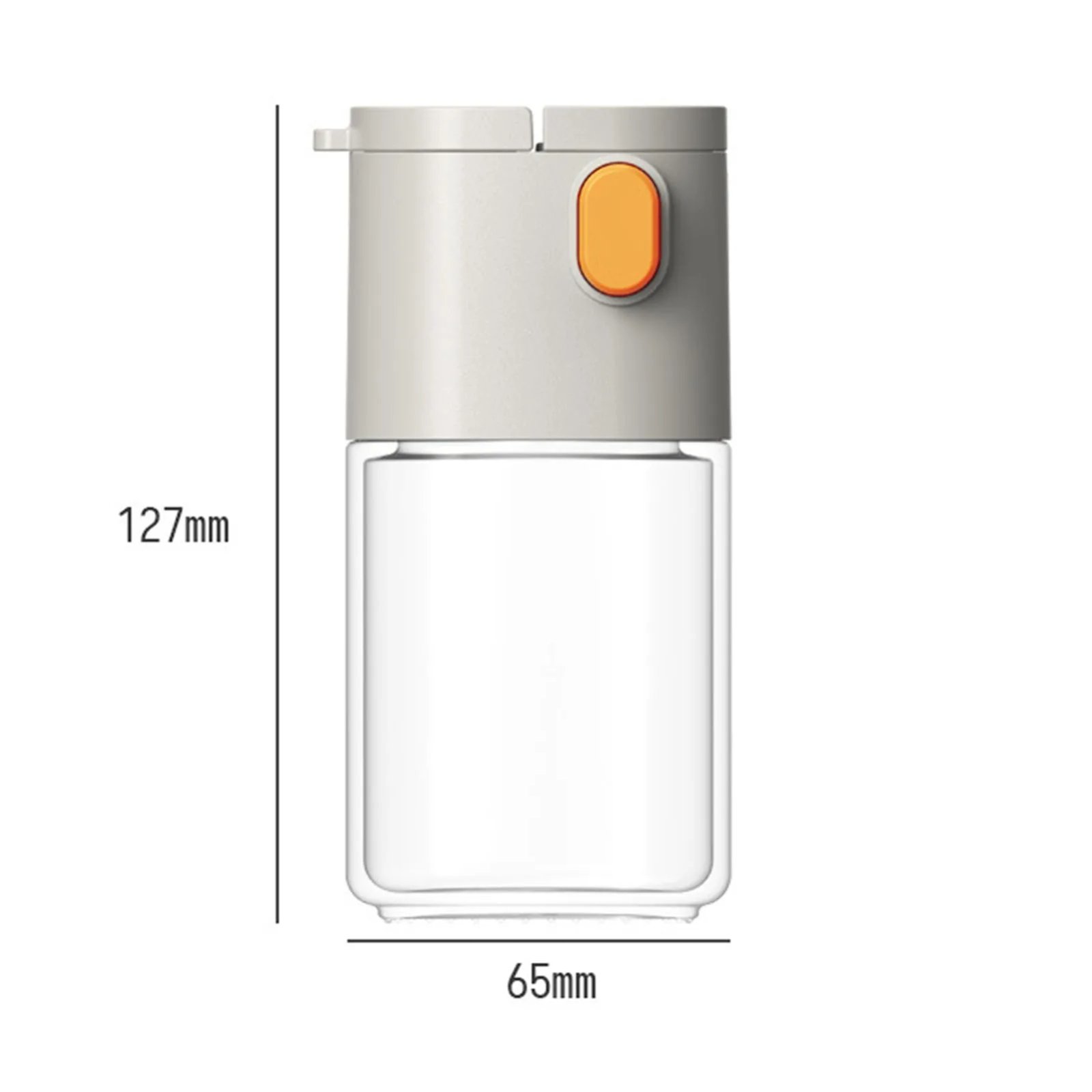 180ml Glass Salt Shaker Spice Jars Salt Sugar Pepper Shaker Box Reusable Sealing Measuring Seasoning Jar BBQ Kitchen Accessories