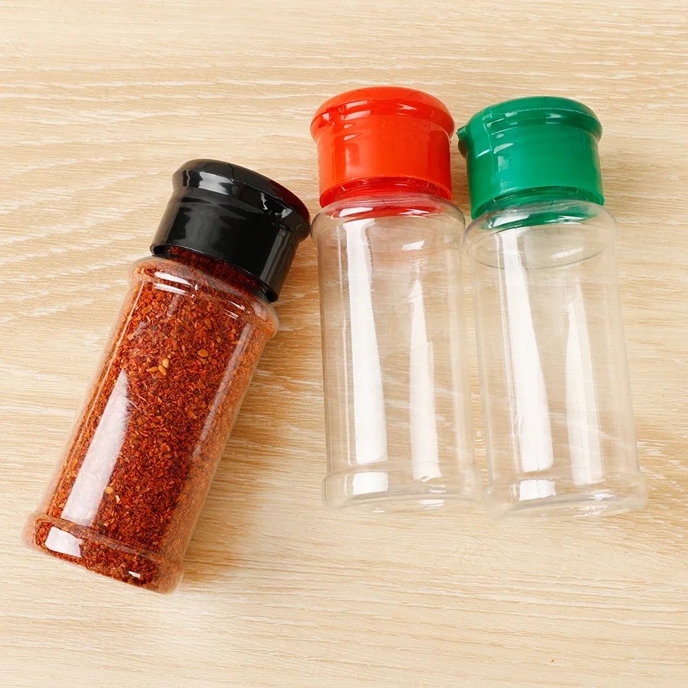 Jars for Spices Salt and Pepper Shaker Seasoning Jar Barbecue Condiment Spice Organizer Kitchen Transparent Storage Powders Box
