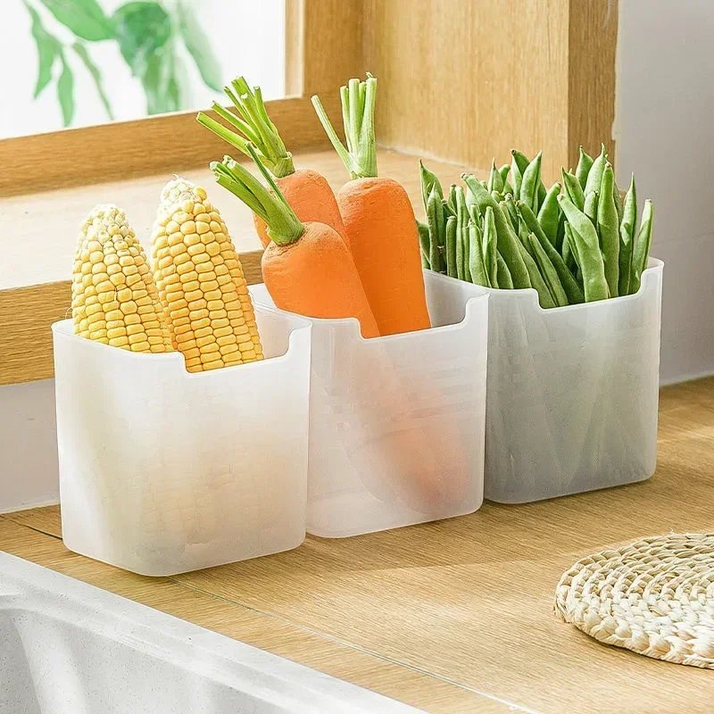 1/5PCS Refrigerator Storage Boxes Food Fresh Organizer Cold Storage Crisper Fruit Spice Food Container Boxes Home Kitchen Boxes