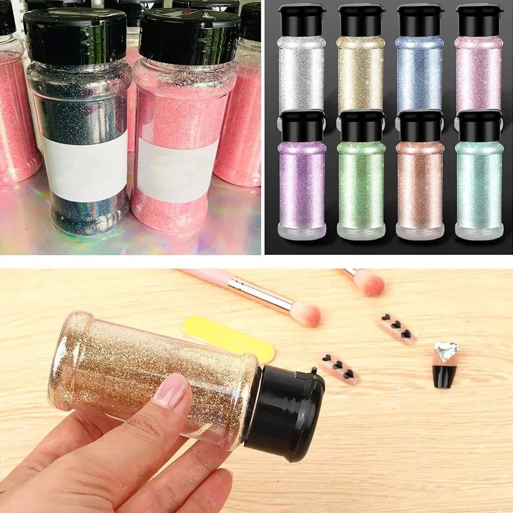 Kitchen Clear Seasoning Bottle Plastic Spice Jar Salt Pepper Shaker Container Barbecue Condiment Jar BBQ Spice Storage Tools