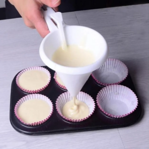 Verstellbare handgehaltene Backtrichter-Werkzeuge, Sahne-, Teig-, Schokoladenflüssigkeitsdispenser, Gebäckform, Keks-, Cupcake-, Pfannkuchen-Backwerkzeuge.