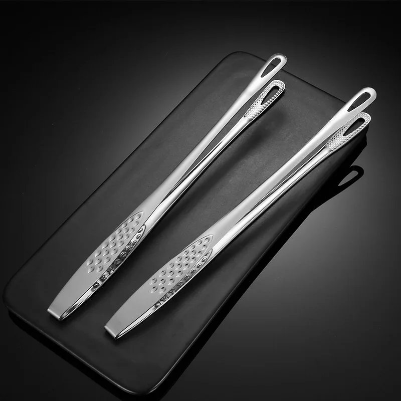 2Pcs Kitchen Tongs Barbecue Grill Tongs Stainless Steel Cooking Tweezers Chef Food Meat Tongs Clip BBQ Tools Kitchen Accessories