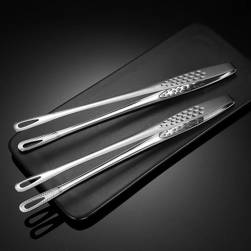 2Pcs Kitchen Tongs Barbecue Grill Tongs Stainless Steel Cooking Tweezers Chef Food Meat Tongs Clip BBQ Tools Kitchen Accessories