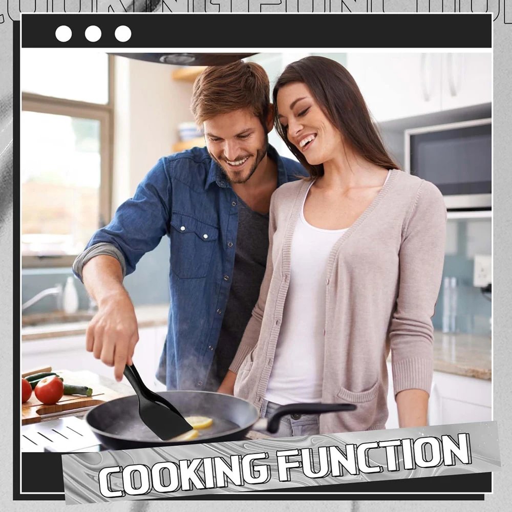 2 in 1 Grip Flip Spatula Clamp Egg Pancake Fish French Toast Omelette Making Non Stick Home Kitchen Cooking Turner Tool 2 in 1 Grip Flip Spatula Clamp Egg Pancake Fish French Toast Omelette Making Non Stick Home Kitchen Cooking Turner Tool