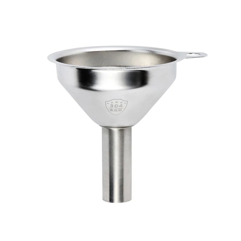 Stainless Steel Funnel Kitchen Oil Liquid Funnel Metal Funnel with Detachable Filter Wide Mouth Funnel for Canning Kitchen Tools