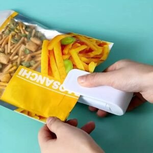 Mini-Wärmebeutelversiegelungsmaschine, Verpackungsversiegeler, thermoplastische Lebensmittelbeutelverschluss, tragbarer Versiegeler, Küchenaccessoires zur Verpackung.