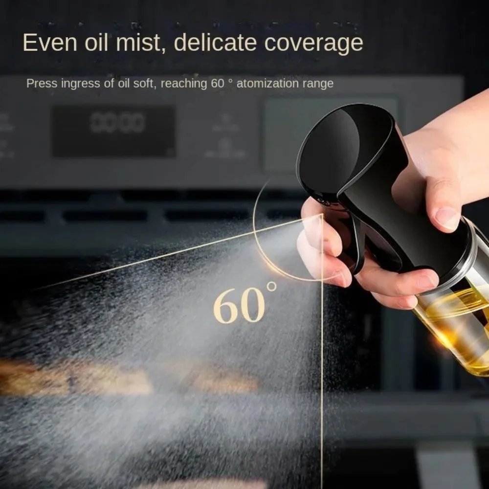 Household Use Oil Bottle Kitchen Home Outdoor Portable Spice Shaker Foggy Air Fryer Oil Kettle Things Spray Tools Gadgets Dining