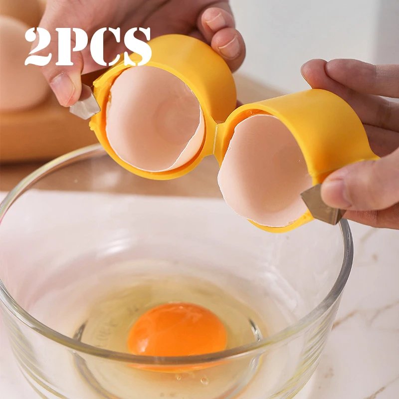 1/2pcs Multifunctional Egg Shell Opener Handheld Egg Cracker Separator Tool Eggshell Cutter Easy Open Kitchen Gadget for Raw Egg 1/2pcs Multifunctional Egg Shell Opener Handheld Egg Cracker Separator Tool Eggshell Cutter Easy Open Kitchen Gadget for Raw Egg