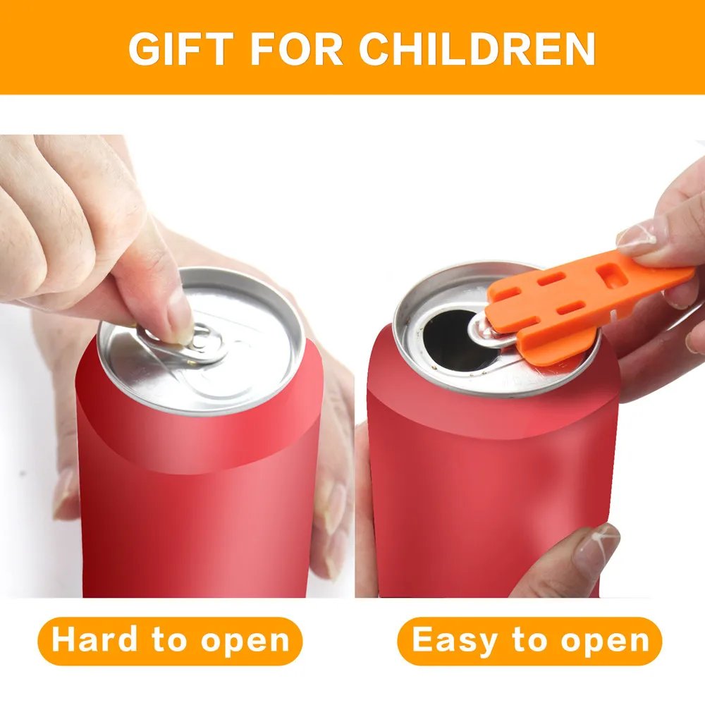 Simple Portable Bottle Opener Reusable Easy Can Opener Sealed Drink Beer Cola Opener Lid Remover Kitchen Supplies Camping Tools