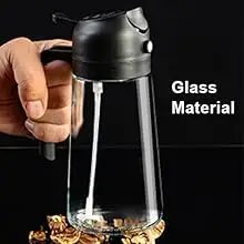 2in1 Olive Oil Dispenser Bottle 500ml Plastic Oil Sprayer for Cooking Oil Spray Tank BBQ Baking Picnic Kitchen Tools for Home