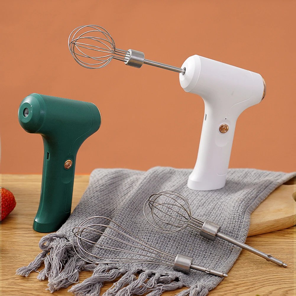 Electric Mixer Mini Electric Whisk with One-Touch Speed Control Stainless Steel Egg Whisk for Kitchen for Baking & Cooking Tools