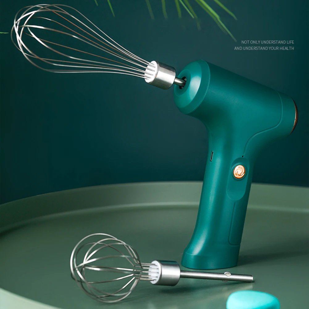 Electric Mixer Mini Electric Whisk with One-Touch Speed Control Stainless Steel Egg Whisk for Kitchen for Baking & Cooking Tools