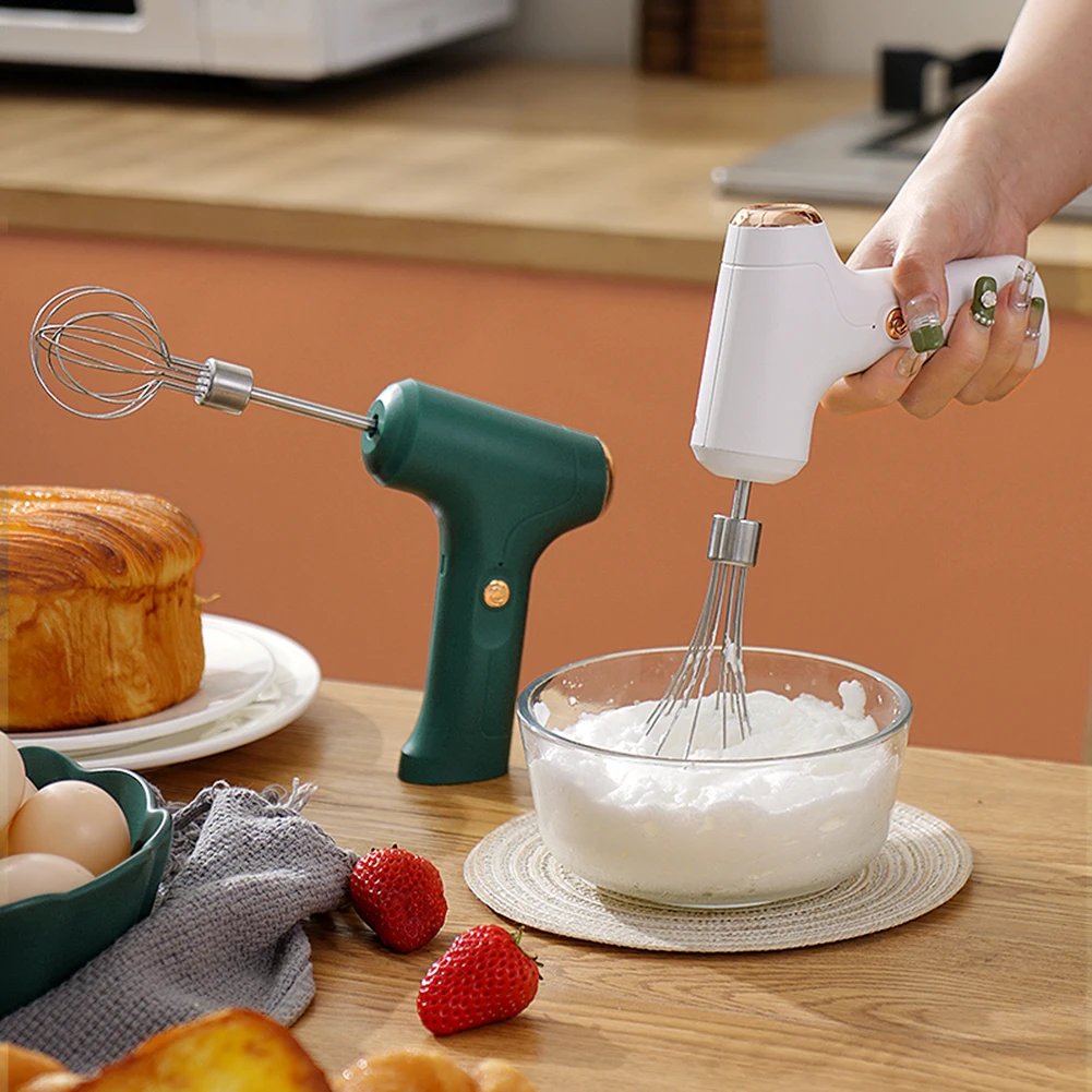Electric Mixer Mini Electric Whisk with One-Touch Speed Control Stainless Steel Egg Whisk for Kitchen for Baking & Cooking Tools