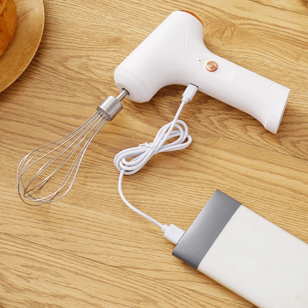 Electric Mixer Mini Electric Whisk with One-Touch Speed Control Stainless Steel Egg Whisk for Kitchen for Baking & Cooking Tools