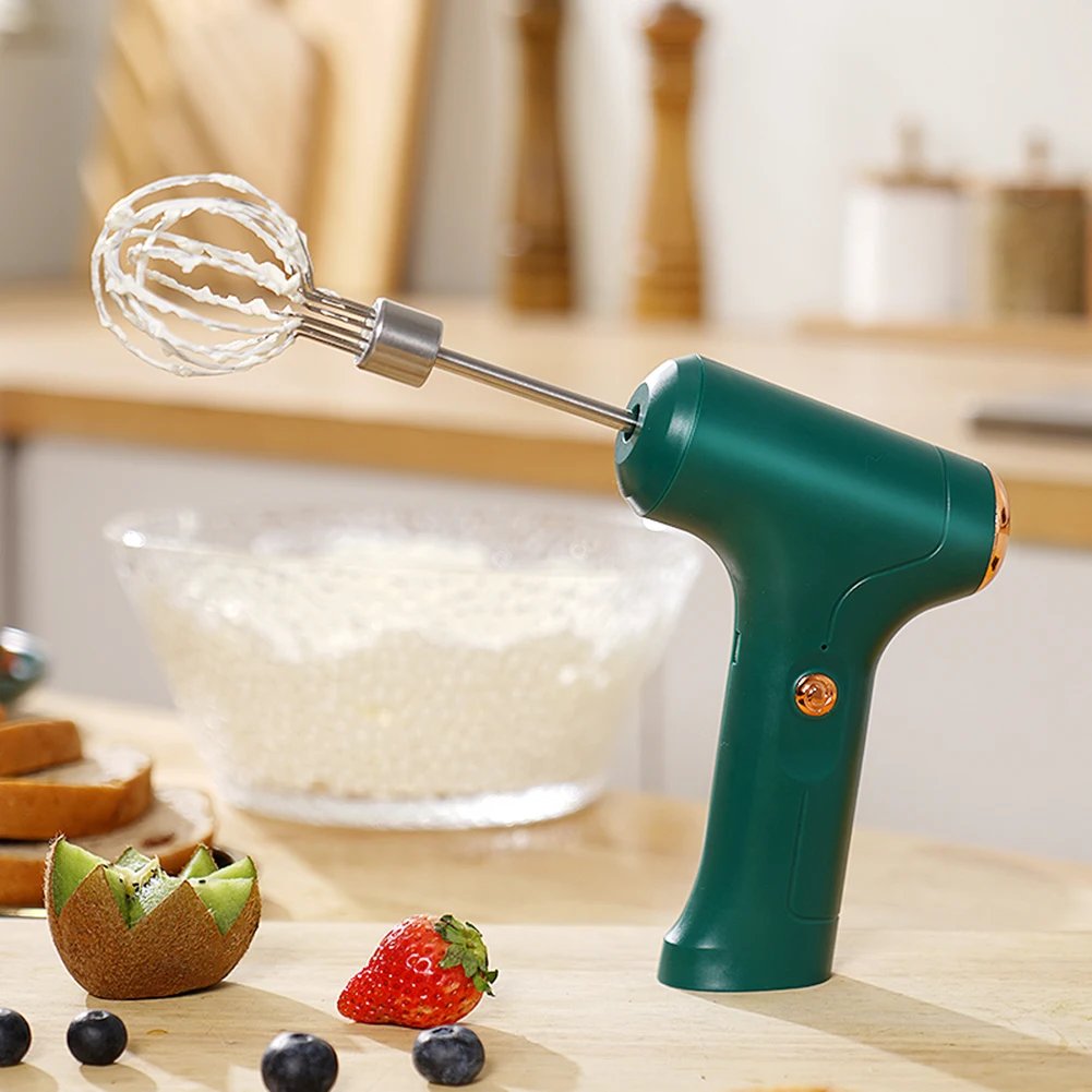 Electric Mixer Mini Electric Whisk with One-Touch Speed Control Stainless Steel Egg Whisk for Kitchen for Baking & Cooking Tools