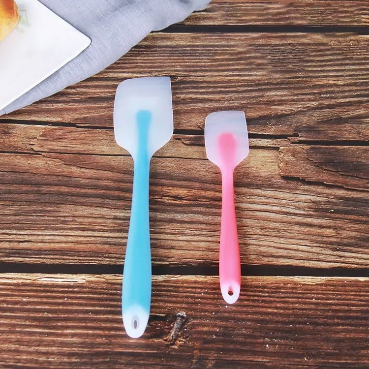 Baking Tools Spatula Integrated High Temperature Cake Cream Silicone Spatula Translucent Head Spatula Baking Tools Kitchen Tools