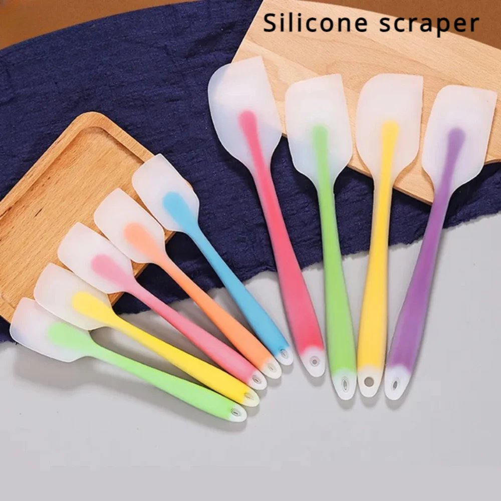 Baking Tools Spatula Integrated High Temperature Cake Cream Silicone Spatula Translucent Head Spatula Baking Tools Kitchen Tools