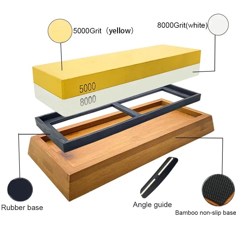 3/6Pcs Set Kitchen Sharpening Stone Professional Whetstone 1000/3000/8000# Woodwork Grinding Stone Polishing Tool White Alundum 3/6Pcs Set Kitchen Sharpening Stone Professional Whetstone 1000/3000/8000# Woodwork Grinding Stone Polishing Tool White Alundum